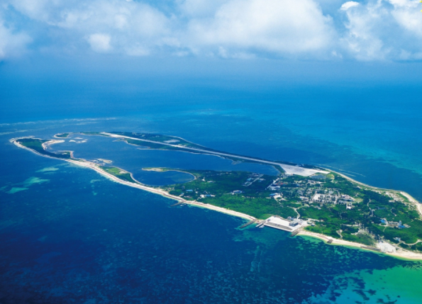 东沙岛位于盐城市东部的黄海海域,是中国一大河口岛.